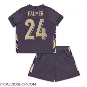 Inghilterra Cole Palmer #24 Seconda Maglia Bambino Europei 2024 Manica Corta (+ Pantaloni corti)